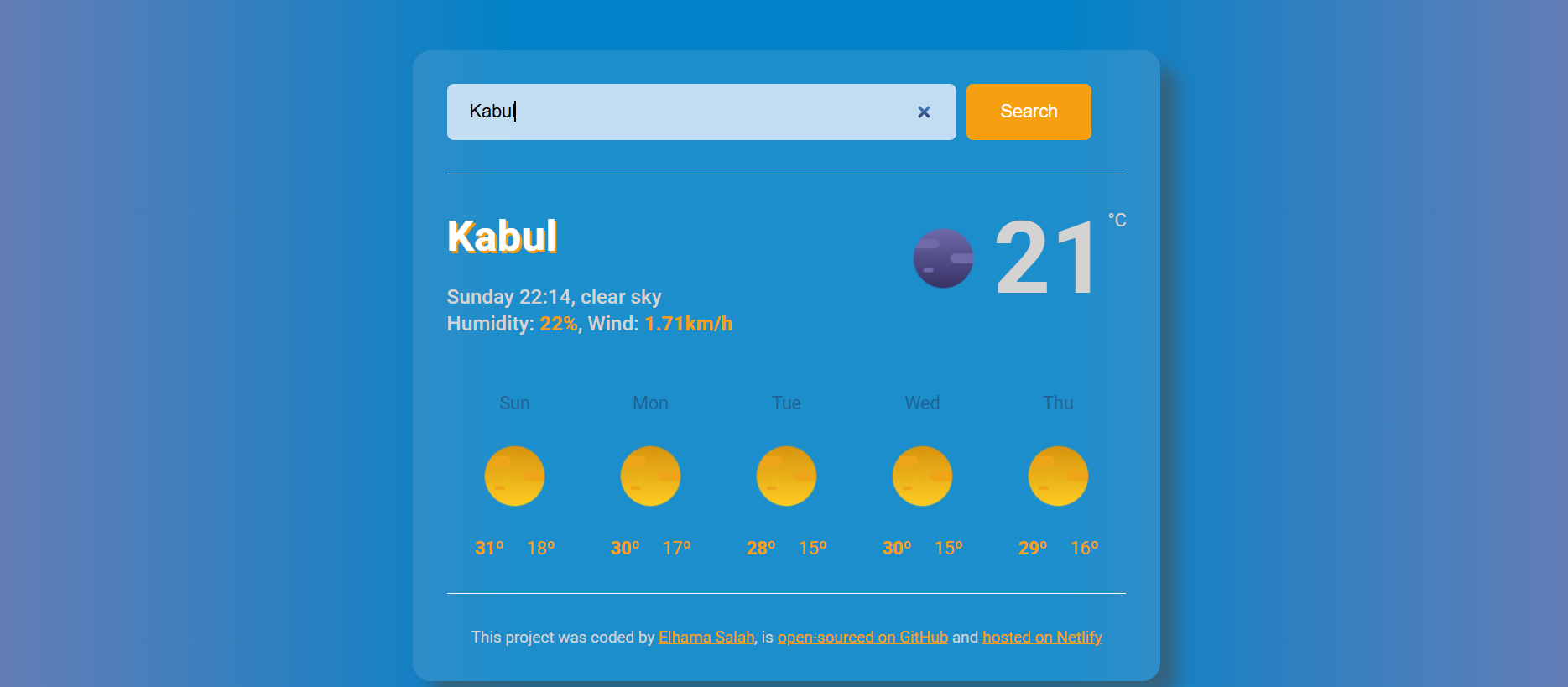 Weather App Project